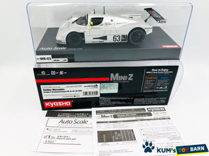 Kyosho Mini-z Body ASC Sauber-Mercedes Gruppe-C-Rennsportwagen C9,Nr.63,LM 1989 MZP343S